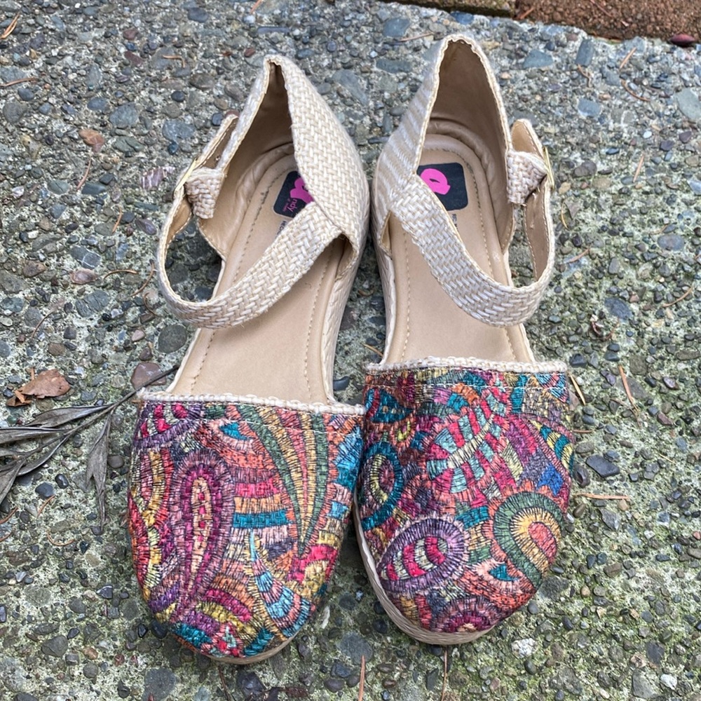 Colorful sandals made in Mexico
